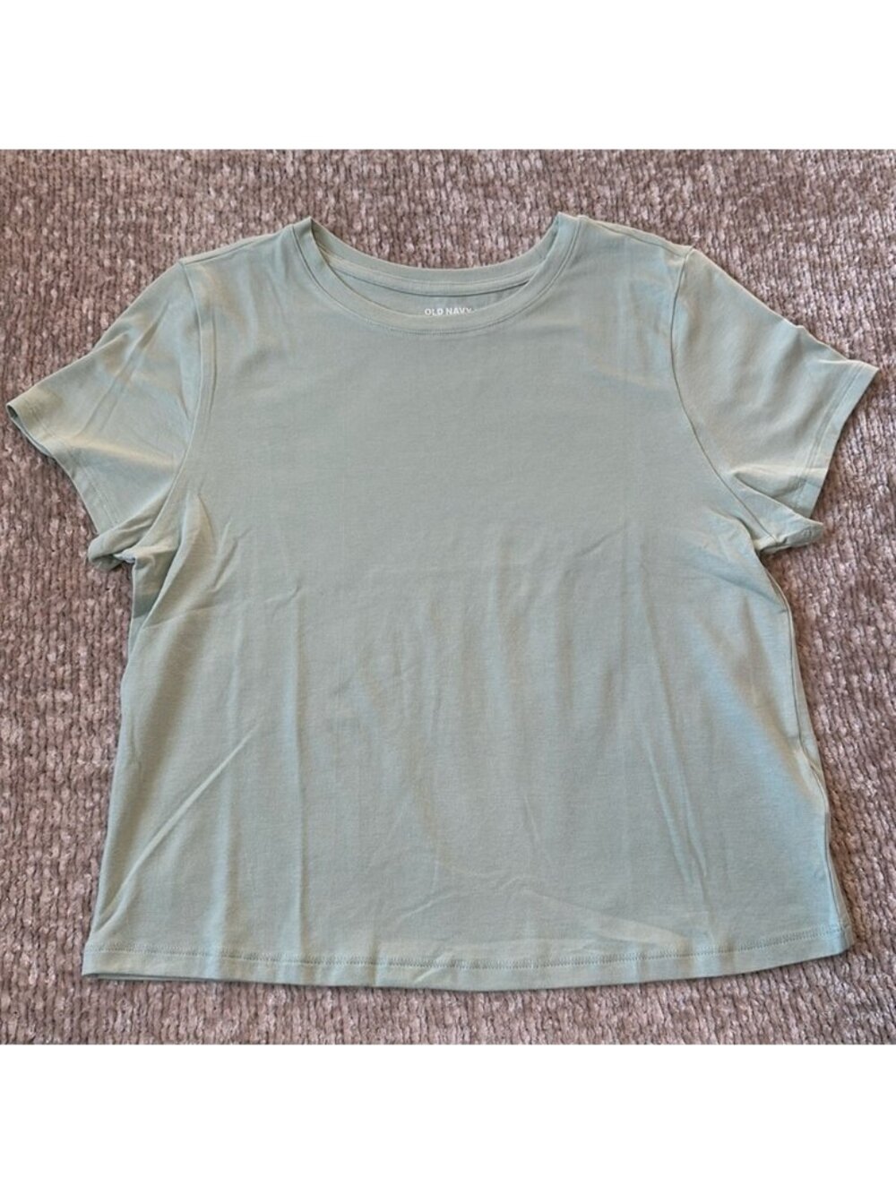 Old Navy Light Sage Green Crew Neck Short Sleeve T-shirt